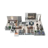 Radhe Anantam Charholi 3 BHK Floor Plan Image